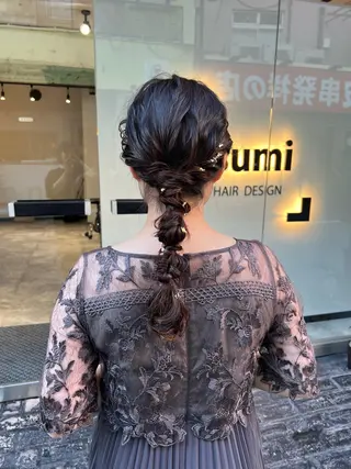 セミロング カラー ヘアアレンジ 「sumi」 AMIのヘアスタイル