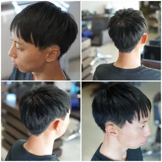 ショート カラー メンズ 中島 剛のヘアスタイル