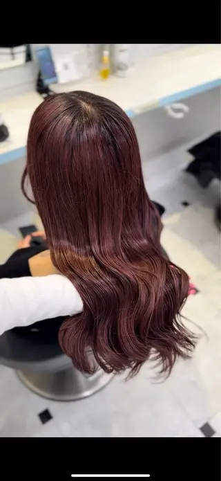 カラー 🇰🇷韓流暖色ヘア 🍒saaya🍒のヘアスタイル