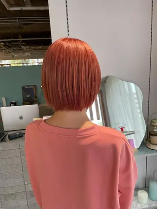 ショート カラー 髪質改善×美髪矯正 艶髪カラー　阪口のヘアスタイル