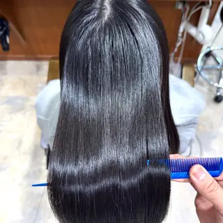 ロング レイヤーカット 縮毛矯正 高杉颯汰のヘアスタイル