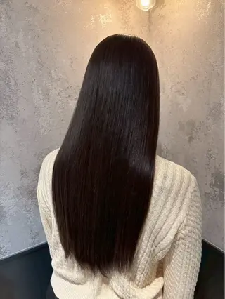ロング 髪質改善/縮毛矯正/ 艶カラー/ヘッドスパのヘアスタイル