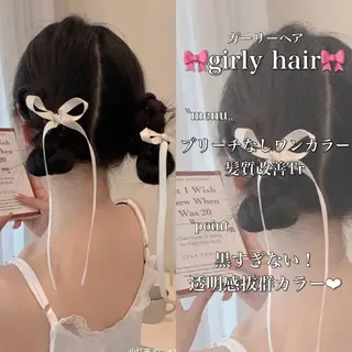 ロング まろっと艶感ブラウン ベージュ🤍まなかのヘアスタイル