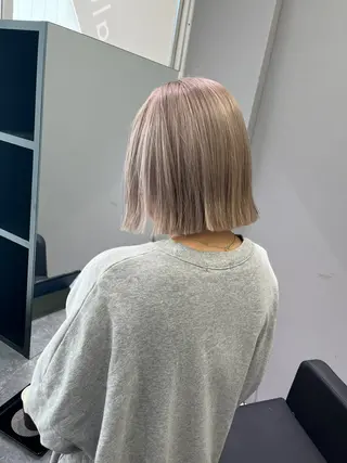 ショート カラー ケアブリーチ 若杉圭大のヘアスタイル
