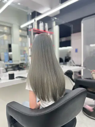 ロング カラー ヘアアレンジ 透明感×韓流ハイ トーン🫧RYUTAのヘアスタイル