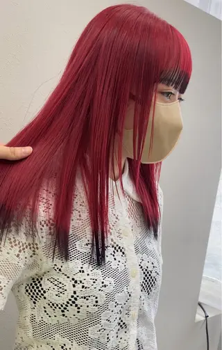 セミロング カラー haruhi/艶髪 ☀️透明感カラーのヘアスタイル