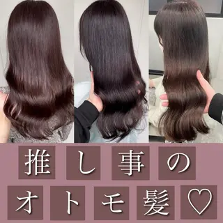 ロング カラー ブリーチなし Wカラー🩷星野翔太のヘアスタイル