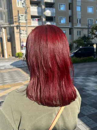 ミディアム カラー BRANCHÈ海 /髪質改善/透明感のヘアスタイル