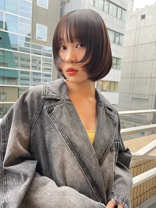 ショート カラー ショート/ボブ/ 心斎橋/宮脇美奈のヘアスタイル