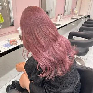 ロング カラー ヘアアレンジ 韓国レイヤーカット /韓国トレンドカラーのヘアスタイル