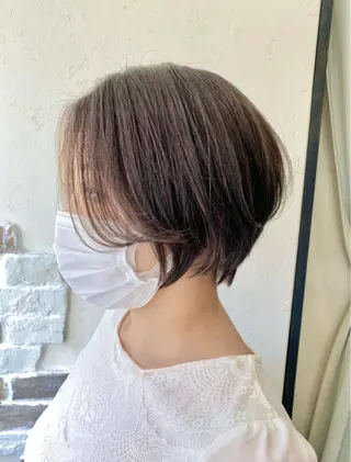 ショート カラー ショート 縮毛矯正 レイヤー🌿FUKUのヘアスタイル