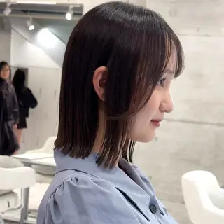 ミディアム カラー 畔上 尚也のヘアスタイル