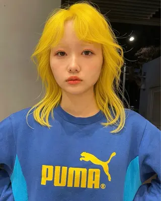 セミロング カラー ハイトーンブリーチ 名古屋/FUTOのヘアスタイル