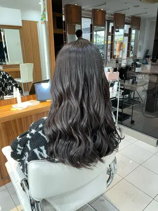 セミロング カラー ☪︎⋆ hair & eye yuka˚✩のマツエク・マツパデザイン
