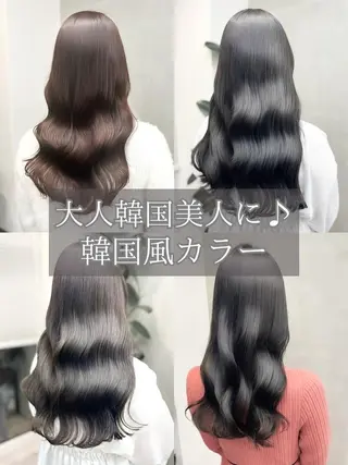 ロング カラー グレージュ×レイヤー 藤生 和宏のヘアスタイル