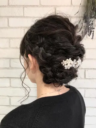 ミディアム ヘアアレンジ 小島 侑衣のヘアスタイル