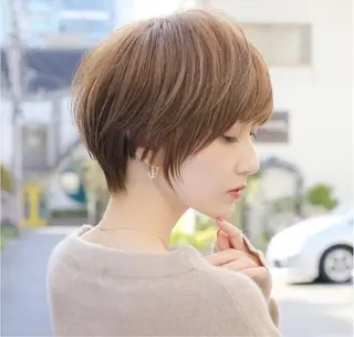 ショート 中顔面短縮 顔まわり新田大翔のヘアスタイル