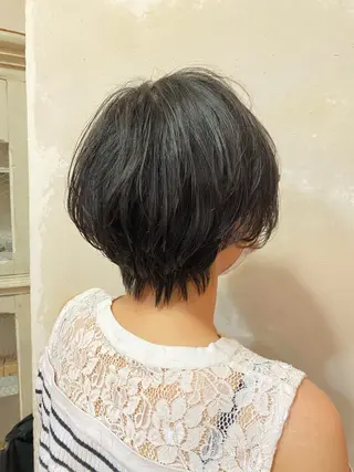 ショート パーマ Kasuga Sayuriのヘアスタイル