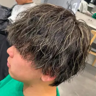ミディアム カラー ヘアアレンジ メンズ fifth 石川 凪のヘアスタイル