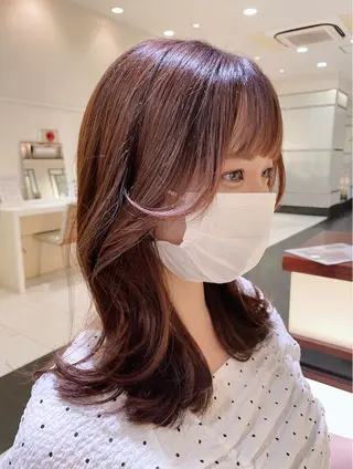 ミディアム BiBi 武田 あやのヘアスタイル