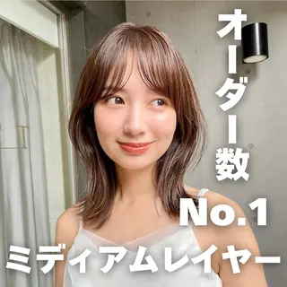 ミディアム カラー TOI所属・内野 龍海 / レイヤーカットのヘアスタイル