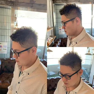 メンズ 石井辰功也 フリーランス美容師のヘアスタイル