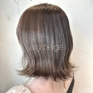 ミディアム カラー 𓅰なかがわ ふみな𓅯のヘアスタイル