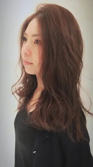 ミディアム セミロング ロング カラー パーマ ヘアアレンジ キッズ ネイル マツエク・マツパ 北川大輔🌟 小顔レイヤーカットのヘアスタイル