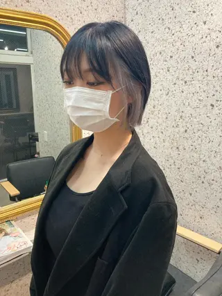 ショート カラー 髪質改善.縮毛矯正 ×韓国ヘアyukiのヘアスタイル