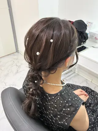 セミロング ヘアアレンジ ヘアセット専門店 Rのヘアスタイル