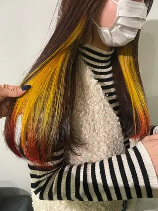 ロング カラー ヘアアレンジ 透明感カラー/推しカ ラー☁️JURAのヘアスタイル