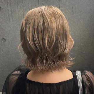 ヘアアレンジ レイヤー/透けカラー アレンジ/篠崎渚彩のヘアスタイル