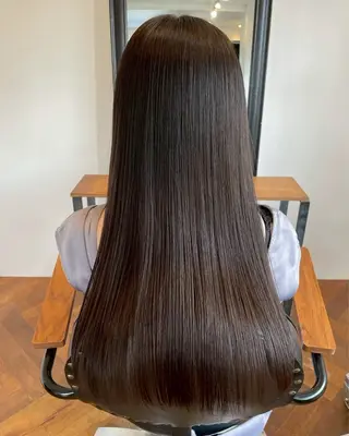 ロング カラー うる艶カラー /縮毛矯正✨レオンのヘアスタイル
