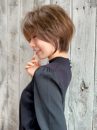 ショート カラー ボブ/ショート/ 縮毛矯正⚜️工藤昴のヘアスタイル
