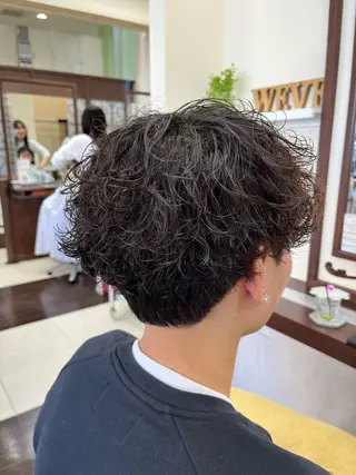 ショート パーマ メンズ 🧊メンズ特化🧊 高木航希のヘアスタイル