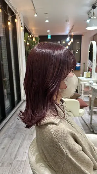 ミディアム カラー 橋本叶夢/ お洒落hairのヘアスタイル