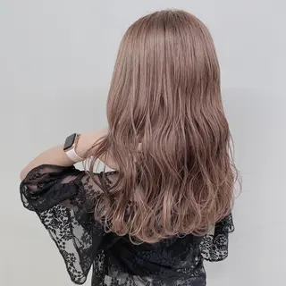 セミロング ♡透け感カラー 大賀哲平♡のヘアスタイル