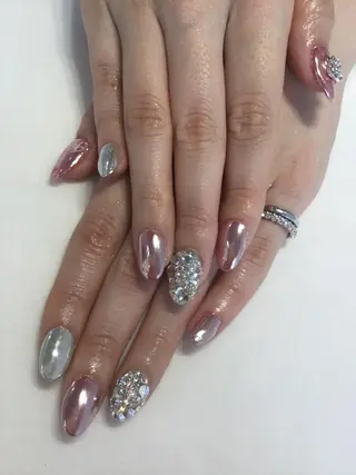 ネイル 💎🐰 saki. m 🐰💎のネイルデザイン