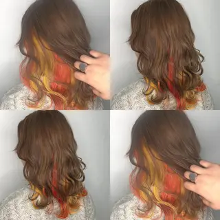 ミディアム カラー 美容室 HAKUAのヘアスタイル