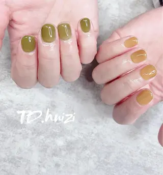 ショート めぐみのネイルサロン スタッフ練習のネイルデザイン