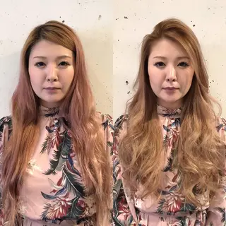 ロング 髪質改善縮毛矯正 専門店のヘアスタイル
