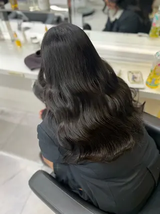 ロング カラー ヘアアレンジ 巻きラク♡レイヤー 🦢こころのヘアスタイル