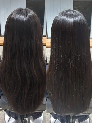 ロング パーマ 渋谷カラー/縮毛矯正 モデル募集🎀ふうかのヘアスタイル