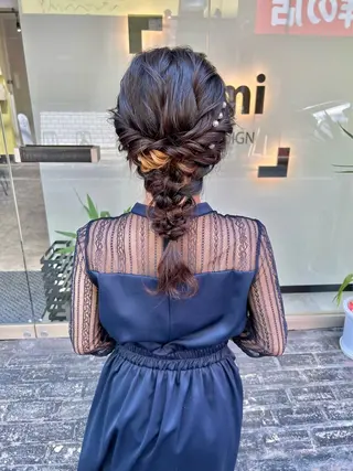 セミロング カラー ヘアアレンジ 「sumi」 AMIのヘアスタイル