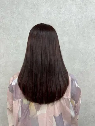 ロング 🍎暖色カラーで大人 可愛く🍒齋藤すみれのヘアスタイル