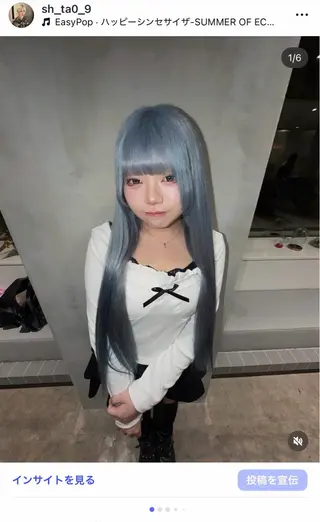 カラー ハイトーン/ブリーチ /ウルフ/しゅーたのヘアスタイル