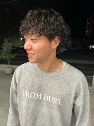 パーマ メンズ 纐纈 大和のヘアスタイル