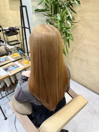 ロング カラー ブリーチなしwカラー /艶カラー/oukaのヘアスタイル