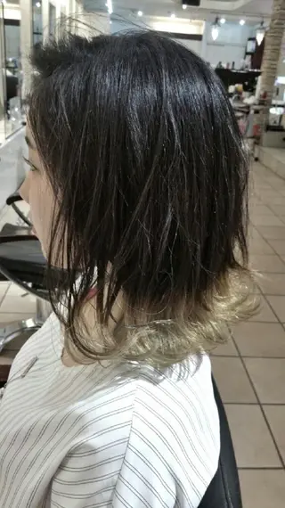 ショート ミディアム カラー 【髪質改善美容師】t occa茨木篠原健太のヘアスタイル