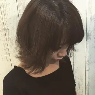 ミディアム カラー パーマ embrace エンブレイスのヘアスタイル